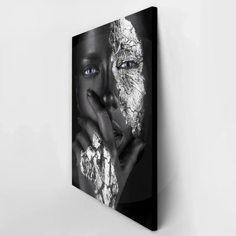 Πινακας σε καμβά SILVER FACE