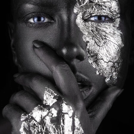 Πινακας σε καμβά SILVER FACE - Πορτραιτα και Φιγουρες Sticky 5
