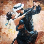 Πίνακας σε καμβά TANGO DANCERS