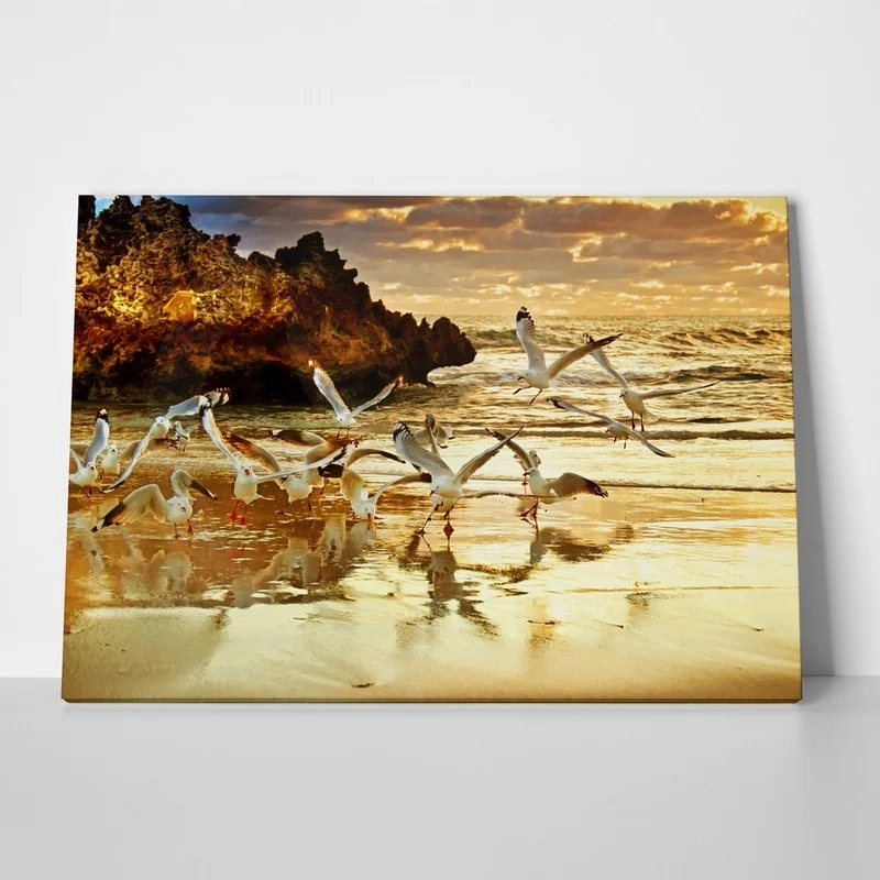 Πινακας σε καμβά ROCKS SUNSET