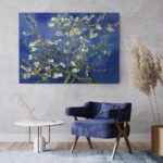 OUTLET Πινακας σε καμβά VAN GOGH - ALMOND BLOSSOM BLUE 80cm x 50cm