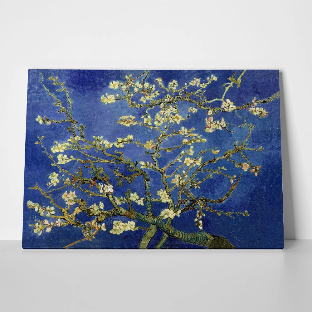 OUTLET Πινακας σε καμβά VAN GOGH - ALMOND BLOSSOM BLUE 80cm x 50cm