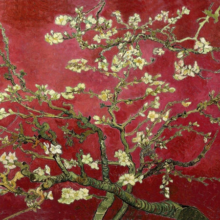 Πινακας σε καμβά VAN GOGH - ALMOND BLOSSOM RED - Vincent Van Gogh Sticky 11