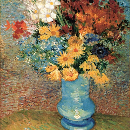 Πινακας σε καμβά VAN GOGH - VASE WITH DAISIES AND ANEMONES - Vincent Van Gogh Sticky 6