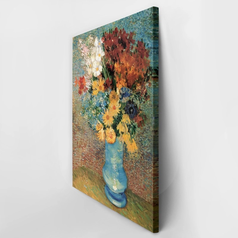 Πινακας σε καμβά VAN GOGH - VASE WITH DAISIES AND ANEMONES
