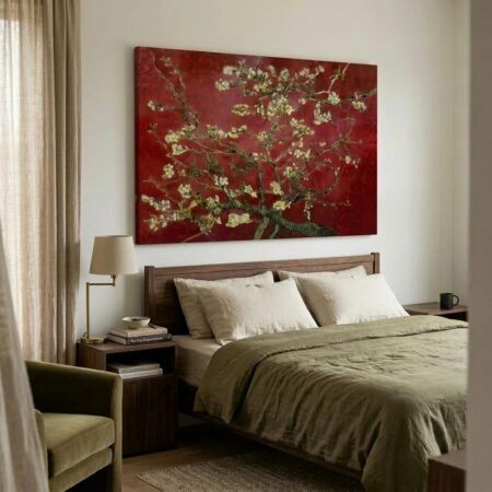 Πινακας σε καμβά VAN GOGH - ALMOND BLOSSOM RED - Vincent Van Gogh Sticky 5