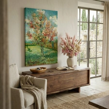 Πινακας σε καμβά VAN GOGH - PINK PEACH TREES - Vincent Van Gogh Sticky 3