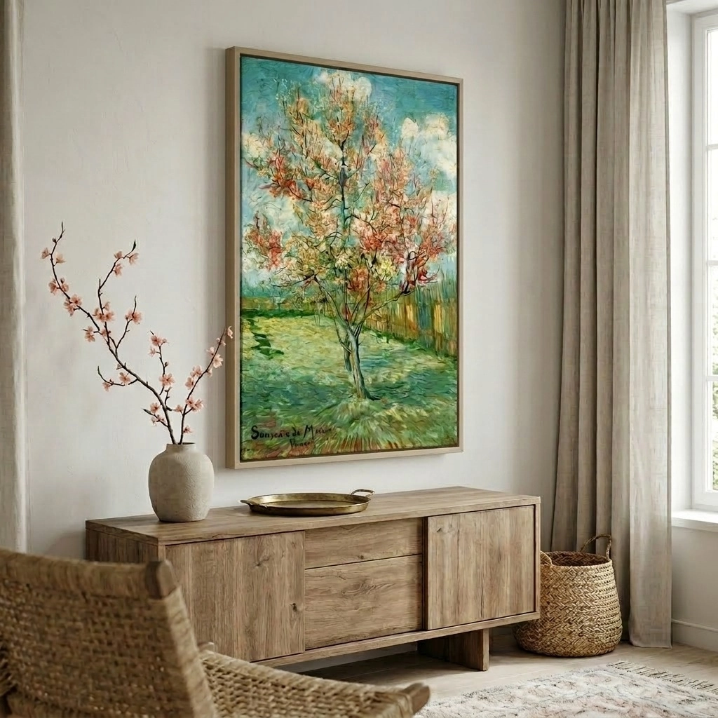 Πινακας σε καμβά VAN GOGH - PINK PEACH TREES