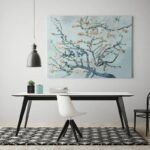 Πινακας σε καμβά VAN GOGH - ALMOND BLOSSOM PASTEL BLUE