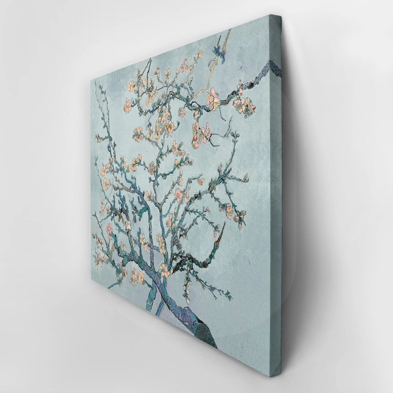 Πινακας σε καμβά VAN GOGH - ALMOND BLOSSOM PASTEL BLUE