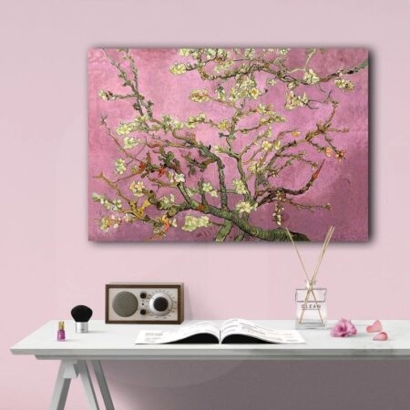 Πινακας σε καμβά VAN GOGH - ALMOND BLOSSOM PINK - Vincent Van Gogh