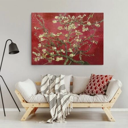 Πινακας σε καμβά VAN GOGH - ALMOND BLOSSOM RED - Vincent Van Gogh Sticky 4