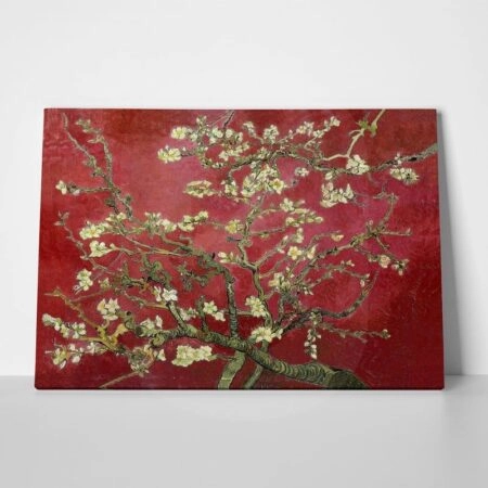 Πινακας σε καμβά VAN GOGH - ALMOND BLOSSOM RED - Vincent Van Gogh Sticky 1