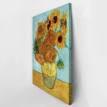 Πινακας σε καμβά VAN GOGH - SUNFLOWERS TURQUOISE - Vincent Van Gogh Sticky 3