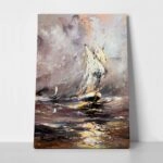 Πινακας σε καμβά VESSEL IN A STORMING SEA