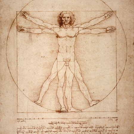 Πινακας σε καμβά DA VINCI - VITRUVIAN MAN - Leonardo Da Vinci Sticky 6