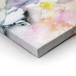 Πινακας σε καμβά WATERCOLOR ABSTRACT ROMANTIC PURPLE FLOWERS