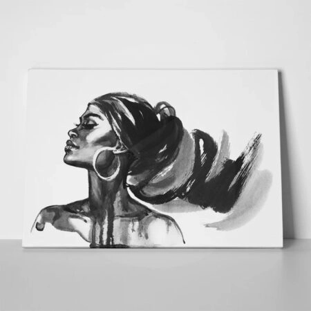 Πινακας σε καμβά WATERCOLOR FASHION PORTRAIT - Μοδα και Διασκεδαση Sticky 1