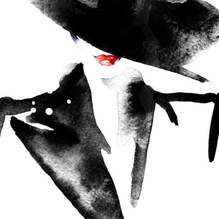 Πινακας σε καμβά WOMAN IN HAT - Μοδα και Διασκεδαση Sticky 4