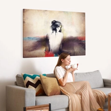 Πινακας σε καμβά WOMAN WATERCOLOR - Πορτραιτα και Φιγουρες