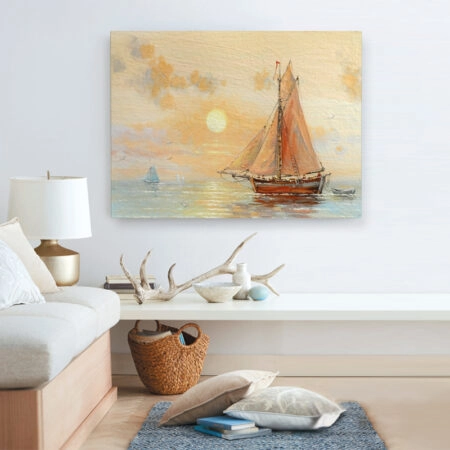 Πινακας σε καμβά FISHERMAN'S BOAT - Βαρκες και Καραβια Sticky 2