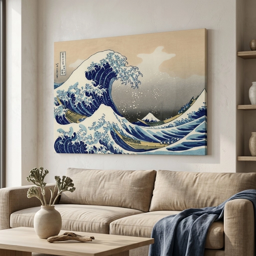 Πινακας σε καμβά HOKUSAI - GREAT WAVE