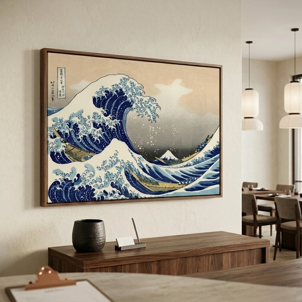 Πινακας σε καμβά HOKUSAI - GREAT WAVE