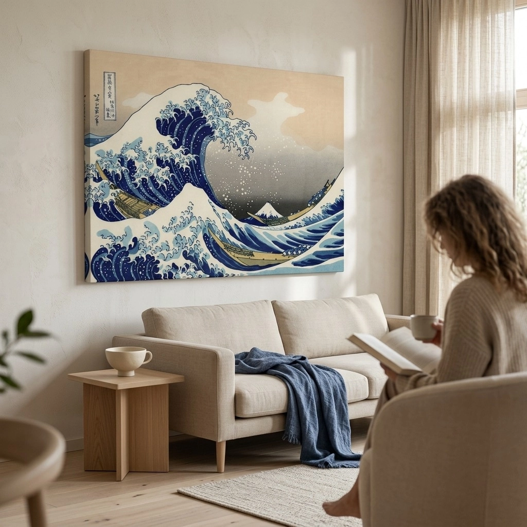 Πινακας σε καμβά HOKUSAI - GREAT WAVE