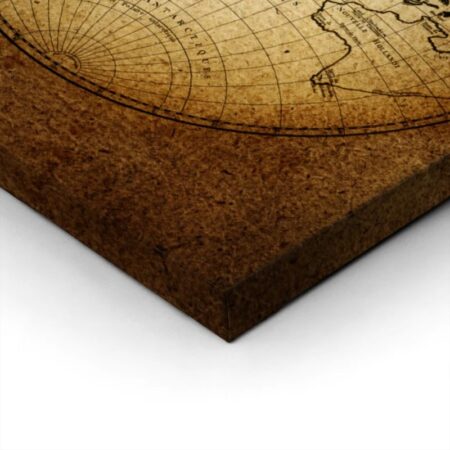 Πινακας σε καμβά OLD WORLD MAP 1752 - Χαρτες Sticky 2
