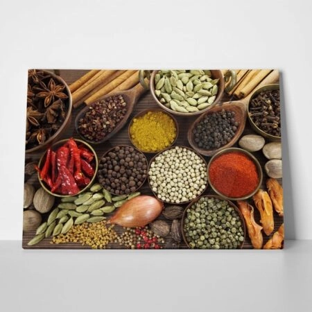 Πινακας σε καμβά SPICES - Food and Drink Sticky 1