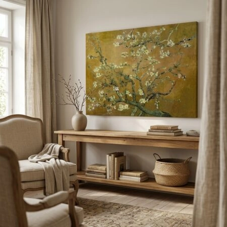 Πινακας σε καμβά VAN GOGH - ALMOND BLOSSOM YELLOW - Vincent Van Gogh Sticky 4