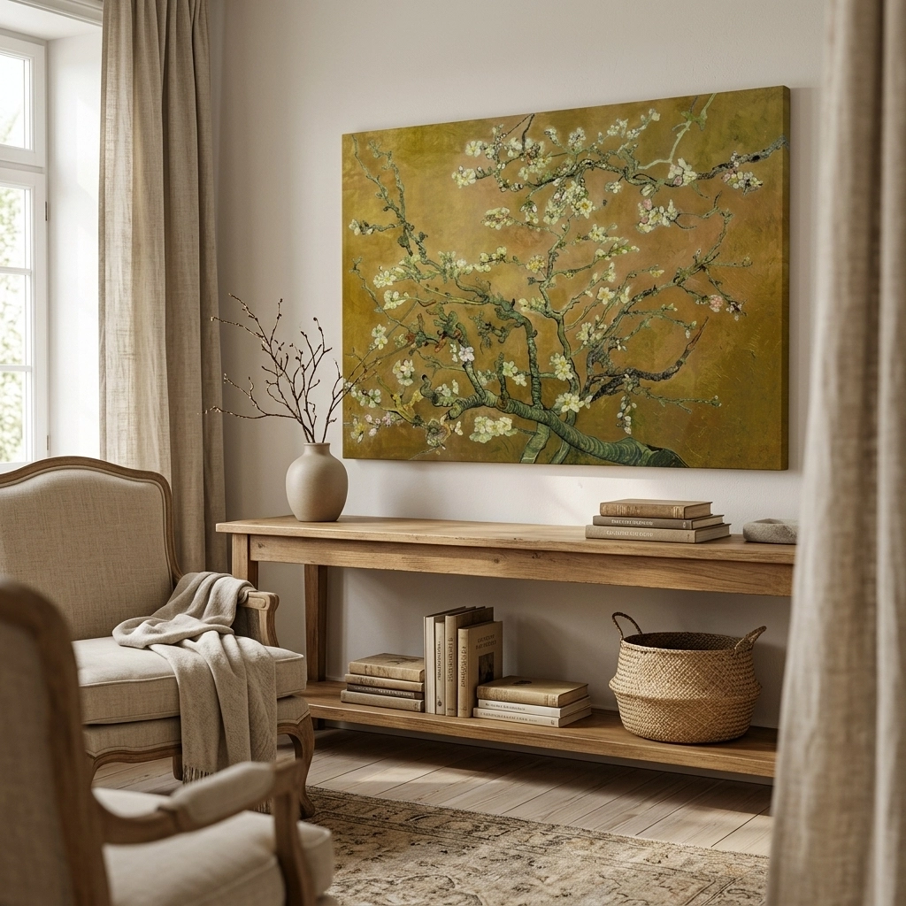 Πινακας σε καμβά VAN GOGH - ALMOND BLOSSOM YELLOW