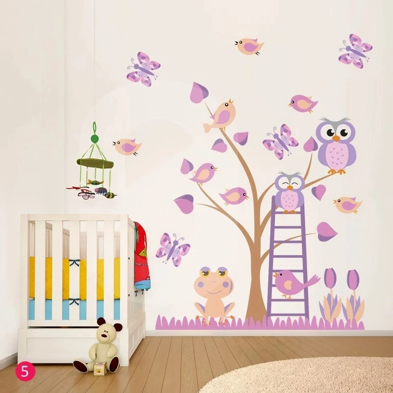 Αυτοκόλλητο τοιχου OWLS TREE