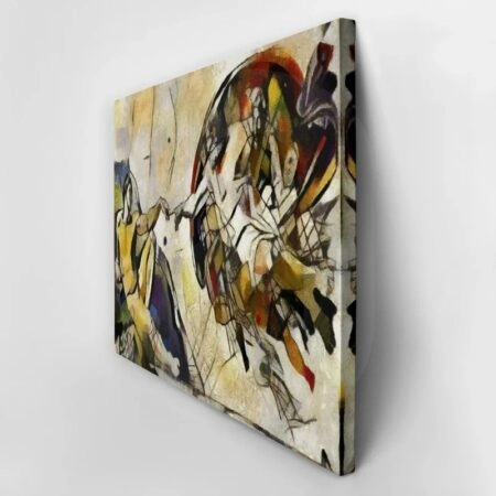 Πινακας σε καμβά ALTERNATIVE REPRODUCTION CREATION ADAM CUBISM - Michelangelo Sticky 3