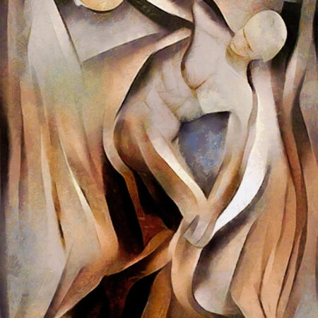 Πινακας σε καμβά ANCIENT SCULPTURES MODERN DESIGN CUBISM 4 - Αξιοθεατα και Ιστορια Sticky 4