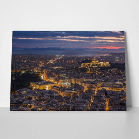 Πινακας σε καμβά ATHENS LIGHTS