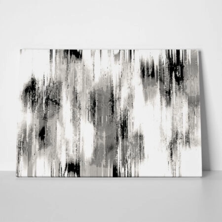Πινακας σε καμβά BLACK AND WHITE STRIPES - Αφηρημενα και Abstract