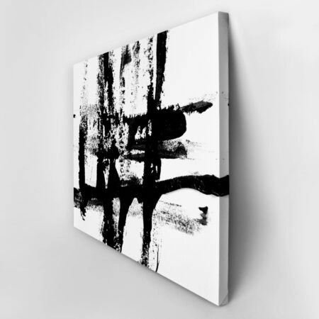 Πινακας σε καμβά BLACK BRUSH - Αφηρημενα και Abstract Sticky 5