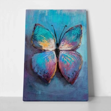 Πινακας σε καμβά BLUE BUTTERFLY - Πεταλουδες Sticky 1