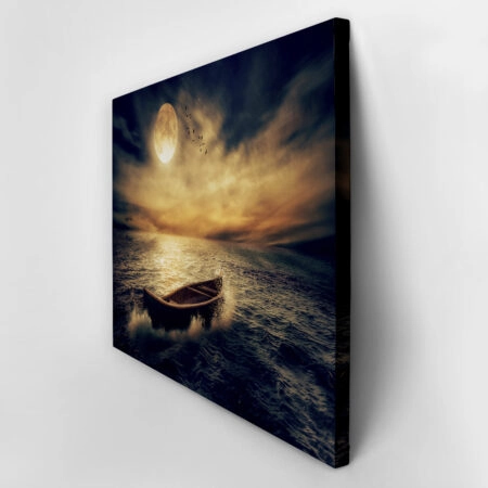 Πινακας σε καμβά BOAT SUNSET - Πινακες σε καμβα Sticky 2