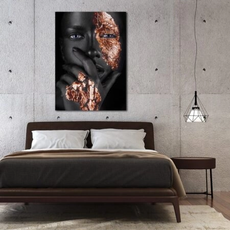 Πινακας σε καμβά BRONZE FACE - Πορτραιτα και Φιγουρες