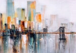 Πινακας σε καμβά BROOKLYN BRIDGE OIL PAINTING 2