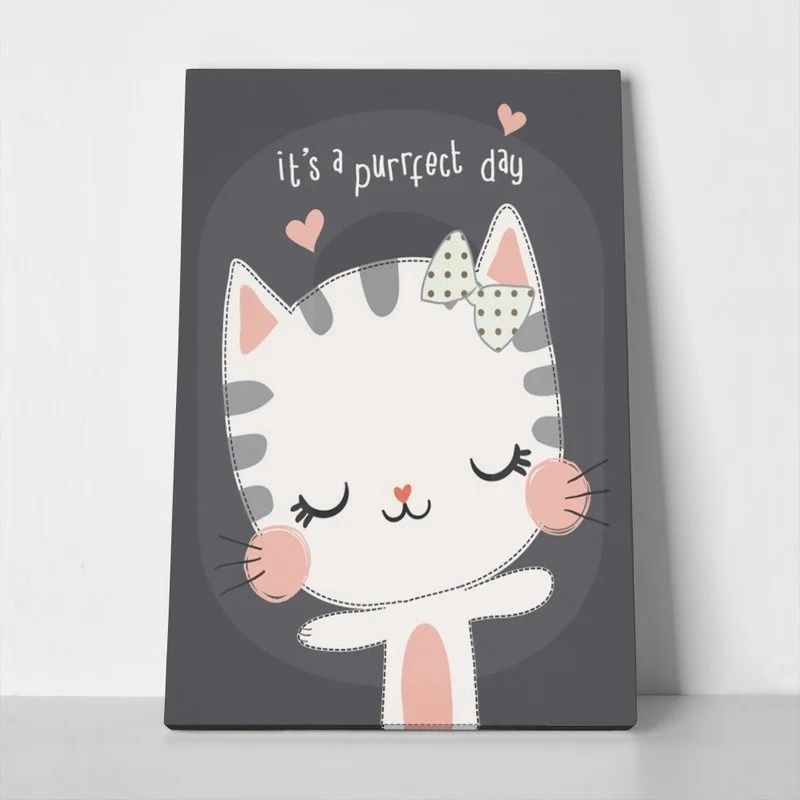 Πινακας σε καμβά CAT PERFECT DAY