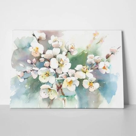 Πινακας σε καμβά CHERRY BLOSSOM WATERCOLOR
