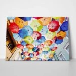 Πινακας σε καμβά COLORED UMBRELLAS