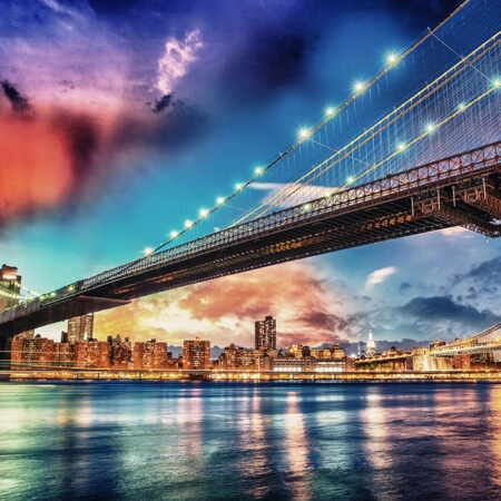 Πινακας σε καμβά COLORFUL BROOKLYN - Νεα Υορκη Sticky 8