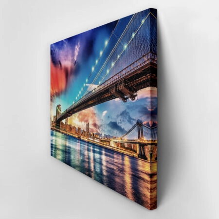 Πινακας σε καμβά COLORFUL BROOKLYN - Νεα Υορκη Sticky 6
