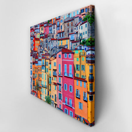Πινακας σε καμβά COLORFUL HOUSES - Πολεις και Αρχιτεκτονικη Sticky 2