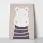 Πινακας σε καμβά CUTE HIPPO 2