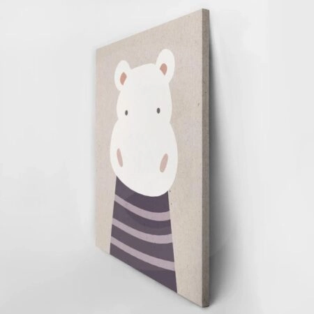Πινακας σε καμβά CUTE HIPPO 2 - Παιδικοι και set Sticky 2
